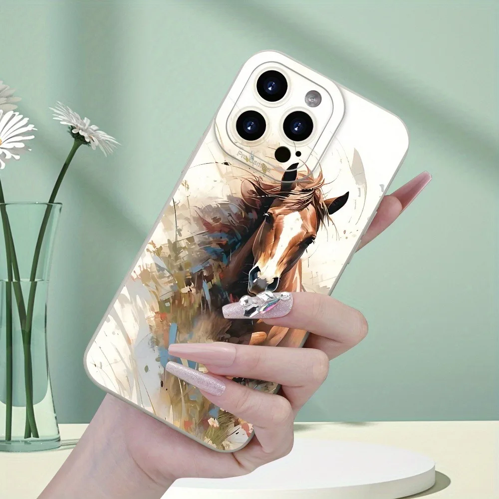 Elegant Horse Design Phone Case - Creative and Beautiful Smartphone Cover