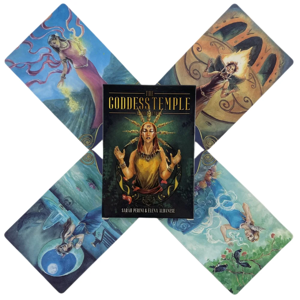 

The Goddess Temple Oracle Cards A 45 Deck Tarot English Visions Divination Edition Borad Playing Games