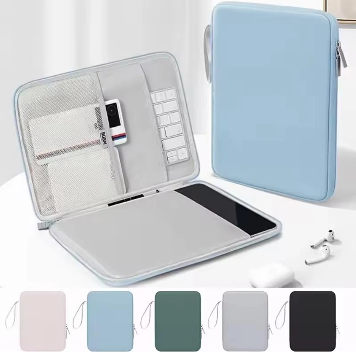 Shockproof Tablet Sleeve Bag and Handbag with Multi Pockets, 12.9 Inch Cover