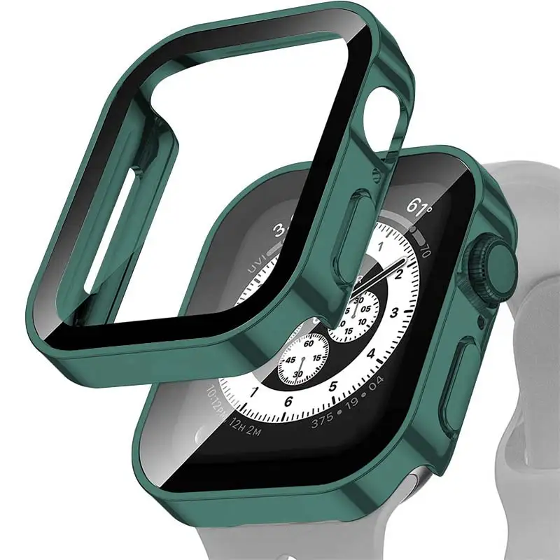 Premium Tempered Glass Smartwatch Protective Case with Durable Cover