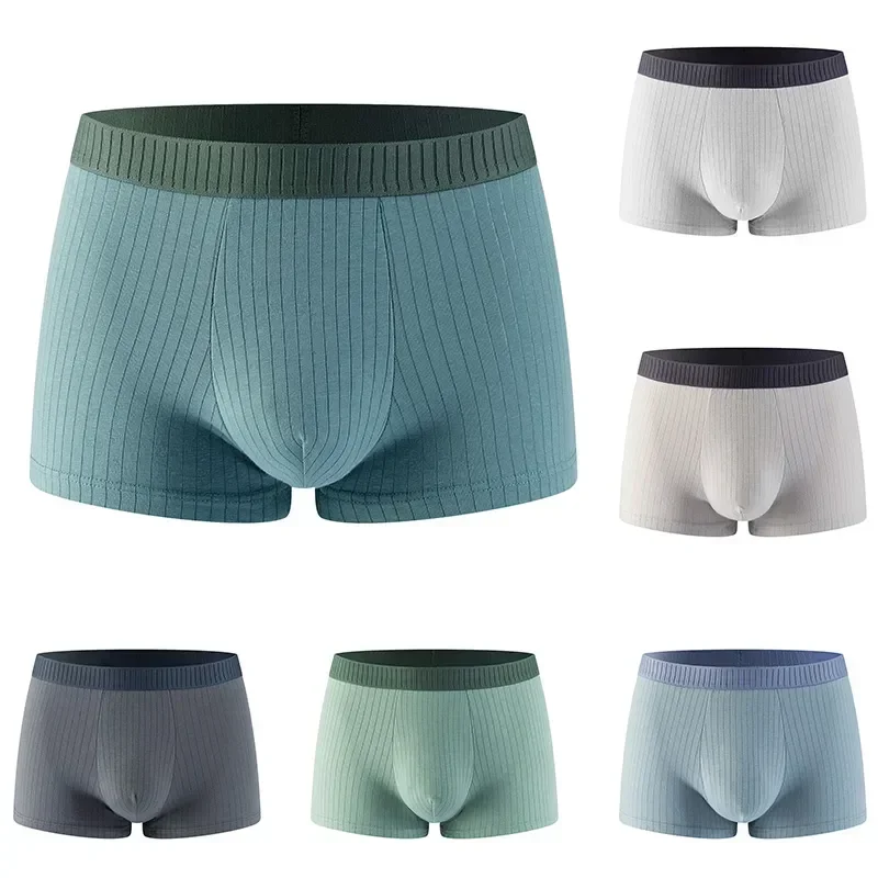 

Briefs Breathable Cotton Elastic Boxer Quality Underwear Absorption Men's Antibacterial Moisture Shorts Underpants High