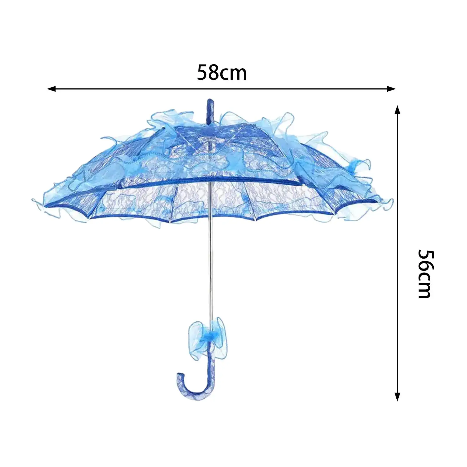 Parasol Lace Umbrella, Romantic Dancing Umbrella, Lace Flower Parasol for Women, Dancing Performance, Use Accessories