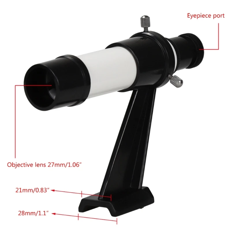 Telescope 5X24 Star Finder Scope 5X Magnification Finderscopes with Base Mount Stand