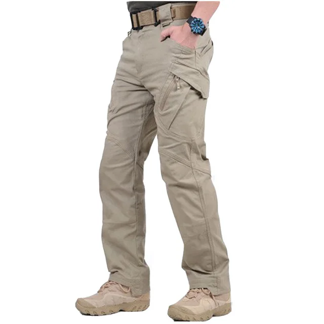 City Hunting Casual Cargo Pants Elastic Outdoor Trousers Men Slim Many Pockets Waterproof Wear Resistant Tactical Pants casual pants hiking pants