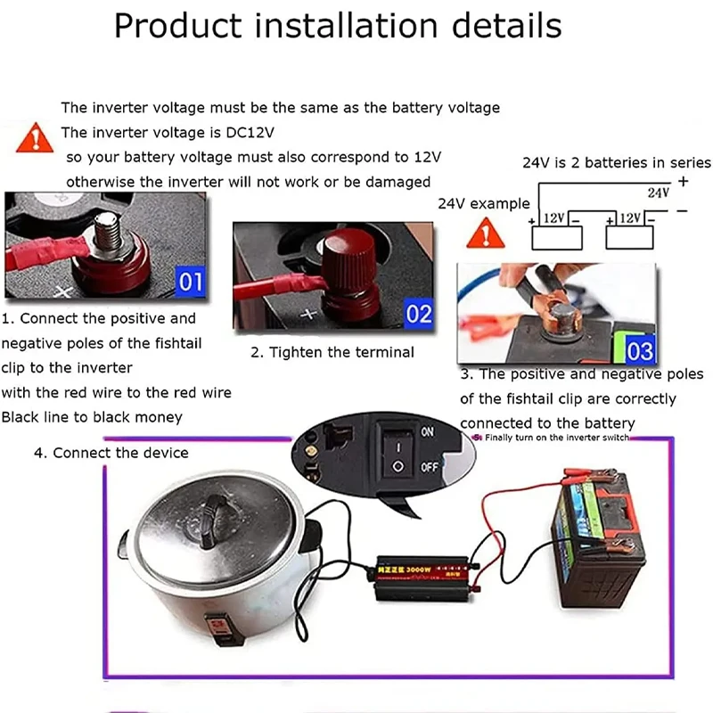 순수 사인파 인버터, 휴대용 전원 공급 장치 변환기, 자동차 태양광 인버터, 12V, 220V, 1600W, 2200W, 3000W, DC 12V, AC 220V, 인기 판매