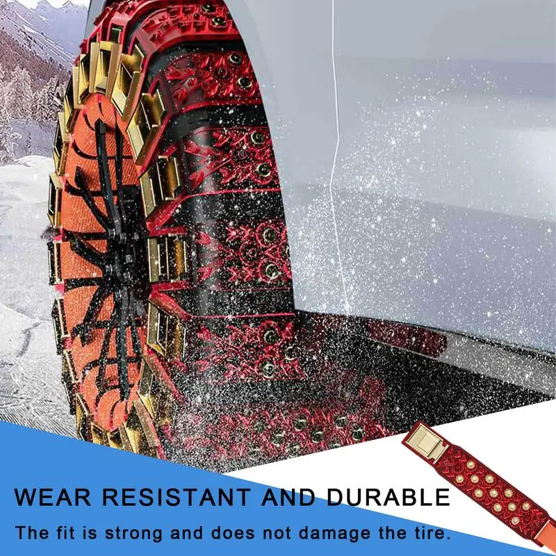 Anti-Skid Snow Chains for Car Winter auto Tire Traction Chain Ice Breaking Snow Chains car Wheels Anti-slip Emergency Chain