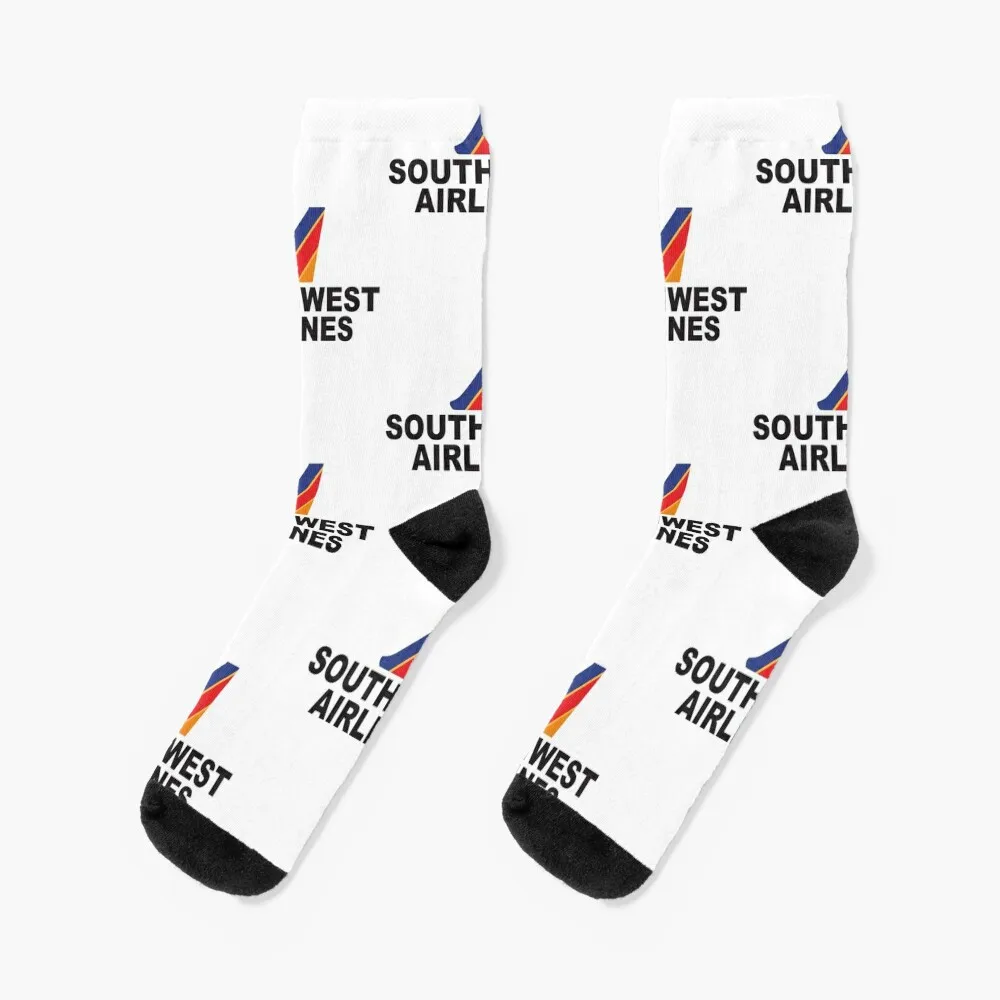 Southwest Airlines (Black Text) Socks ankle socks cute socks non-slip soccer stockings Socks For Man Women's