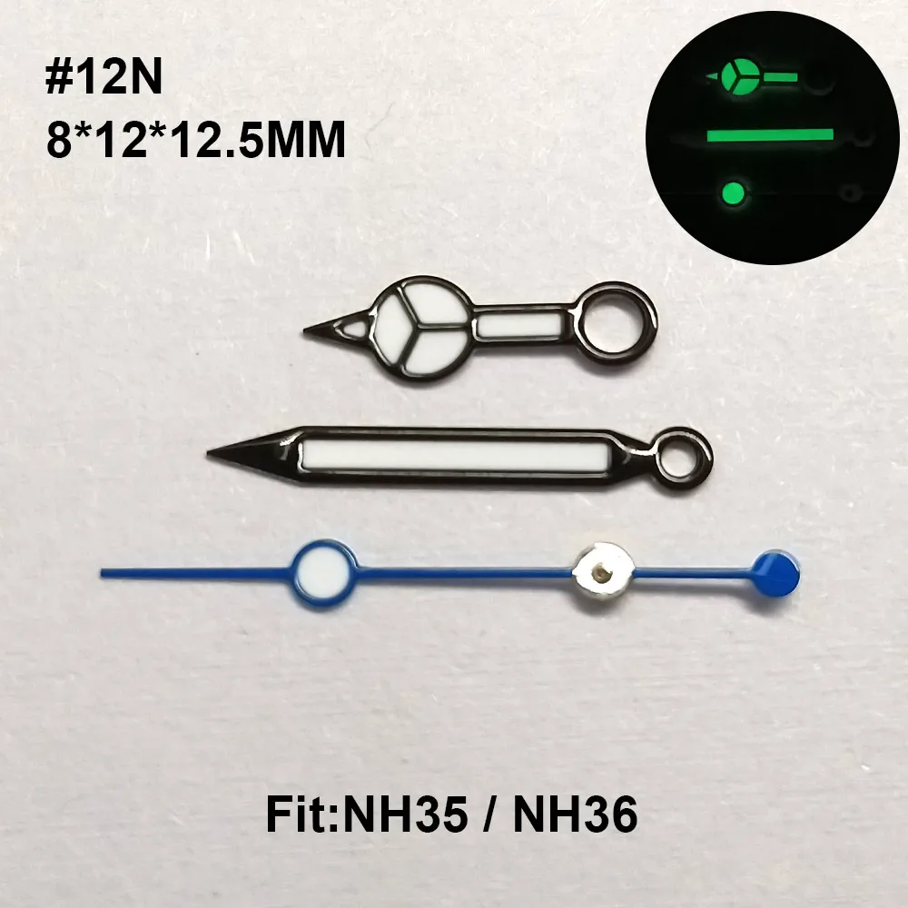 Luminous 12.5mm Watch Hands - Premium Watch Accessories