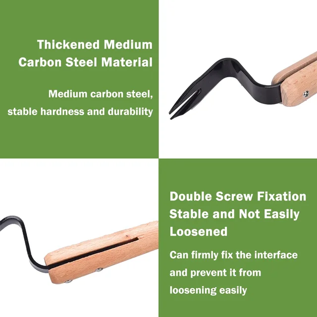 Effortless Weed Removal Tool - T TOVIA Handheld Dandelion Puller & Garden Fork, Durable Metal Construction for Lawn Care 5