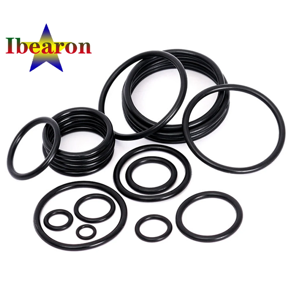 검정색 O 링 개스킷 CS 7mm ID 280mm 487mm NBR (니트릴 고무 부나) 원형 O 형 부식 내유성 씰 와셔, 1 개