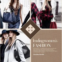 Women's Bag Large Capacity Tote Daily Commute Women's Shoulder Bag Crocodile Print Bright Face Handbag Shopping - Image 3