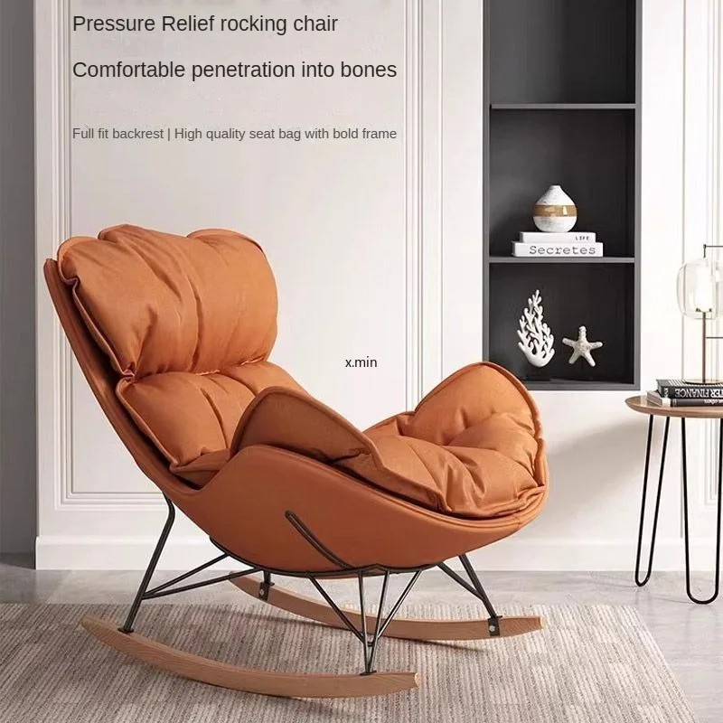 Rocking Chair Reclining Chair Adult Living Room   Home Single Lounge Lazy Sofa Lobster Snail Chair  Furniture كرسي استرخاء