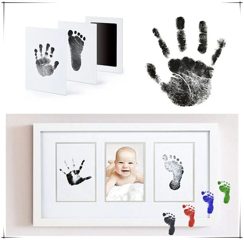 baby handprint kit baby footprint ink pad newborn keepsake baby memory book