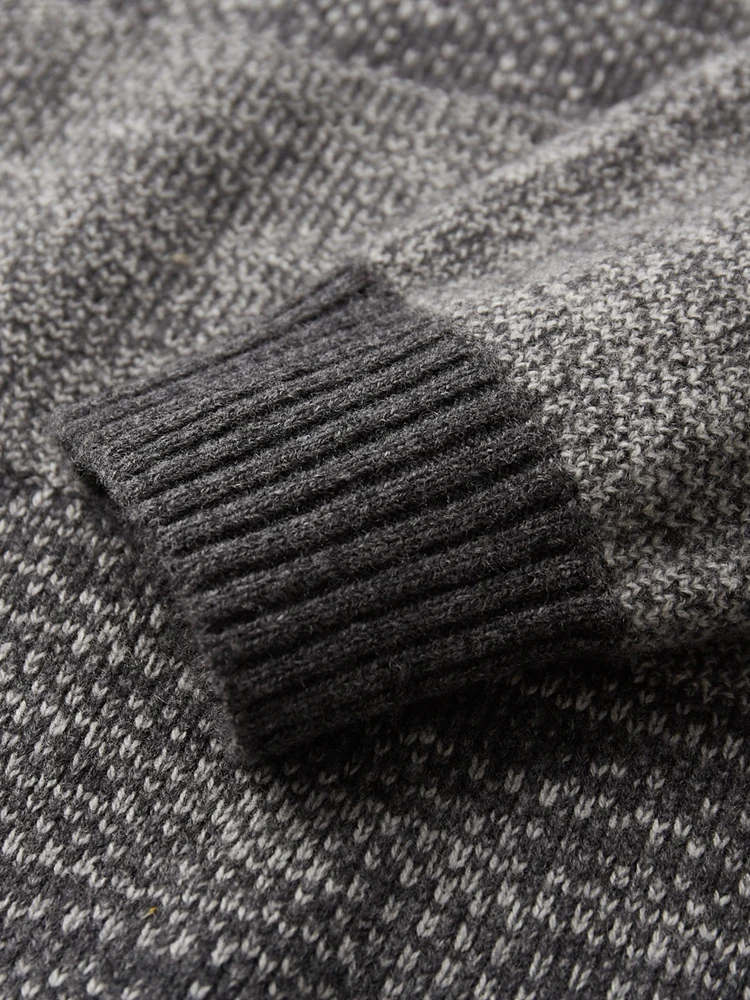 ADDONEE Autumn Winter Men Cashmere Sweater Smart Casual O-neck Pullover Thick Soft Warm Clothing 100% Merino Wool Knitwear Tops 5