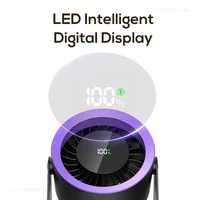 พัดลมพกพาขนาดเล็ก พัดลมตั้งโต๊ะ USB พัดลมตั้งโต๊ะ การทํางานที่เงียบสงบ 100 ความเร็วลม พัดลมตั้งพื้นแบบดิจิตอล พัดลมหมุนเวียนตั้งโต๊ะสําหรับห้องบ้าน 3