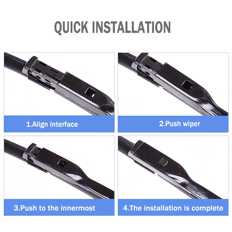 Wiper Blades For Porsche Macan 95B 2014-2020 Front  Windshield Clean Window Windscreen Auto Parts Car Rain Brushes 24''+20'' 6