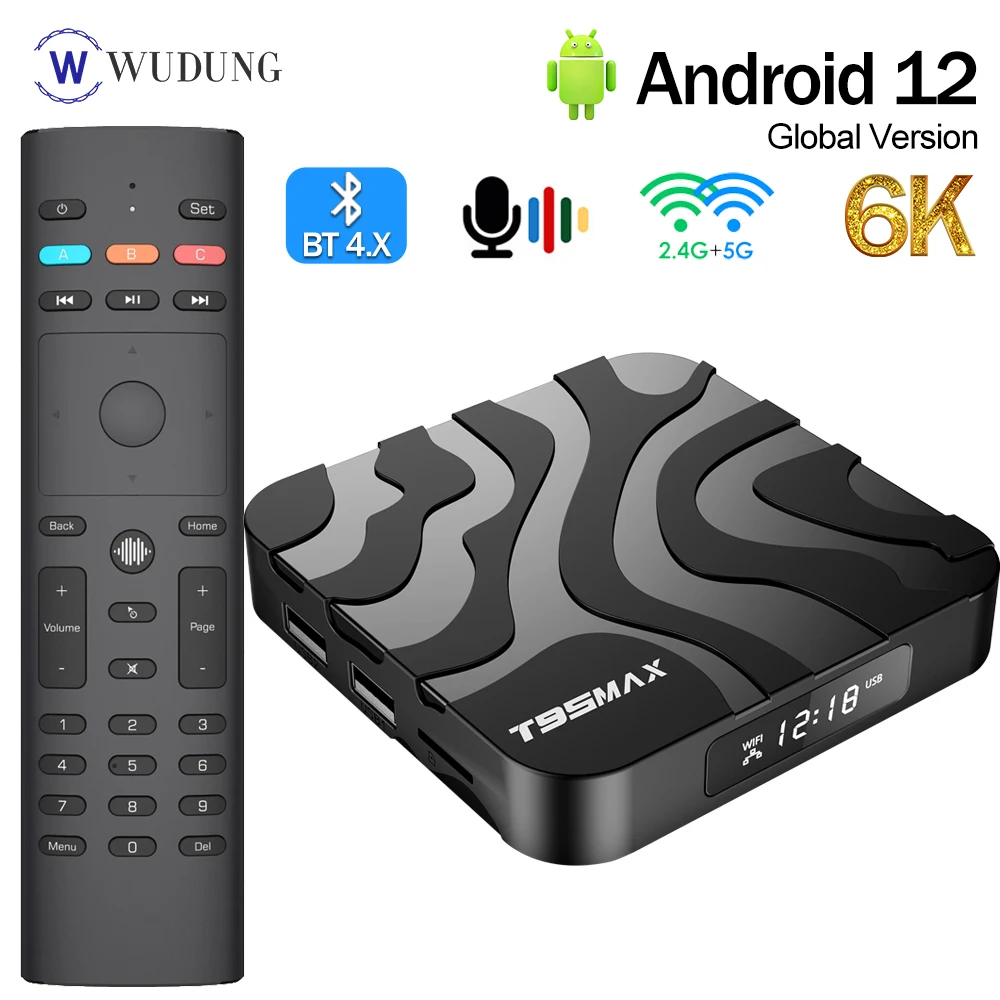 6k 3d Hd Smart Tv Box Android 12 2.4g 5g Wifi Allwinner H618 Set Top Box Bt Usb Ram 8/16/32g H