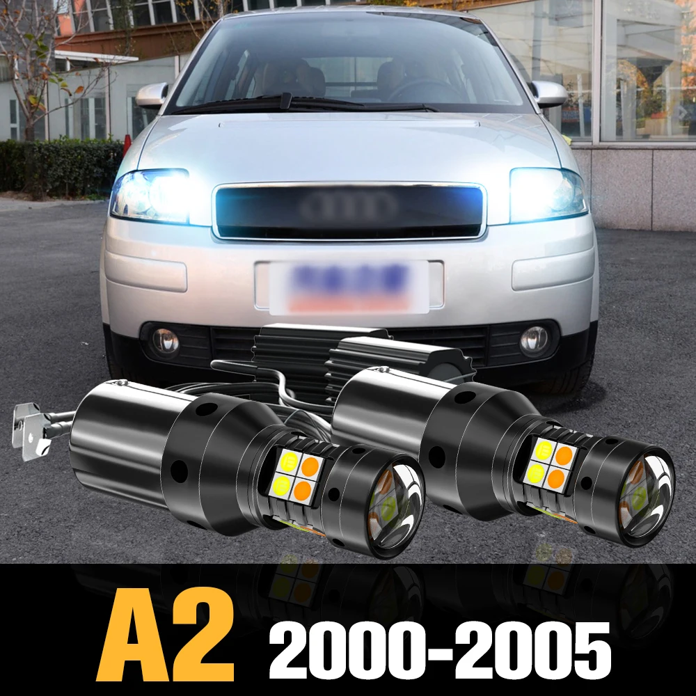 

2pcs Canbus LED Dual Mode Turn Signal+Daytime Running Light DRL Accessories For Audi A2 2000-2005 2001 2002 2003 2004