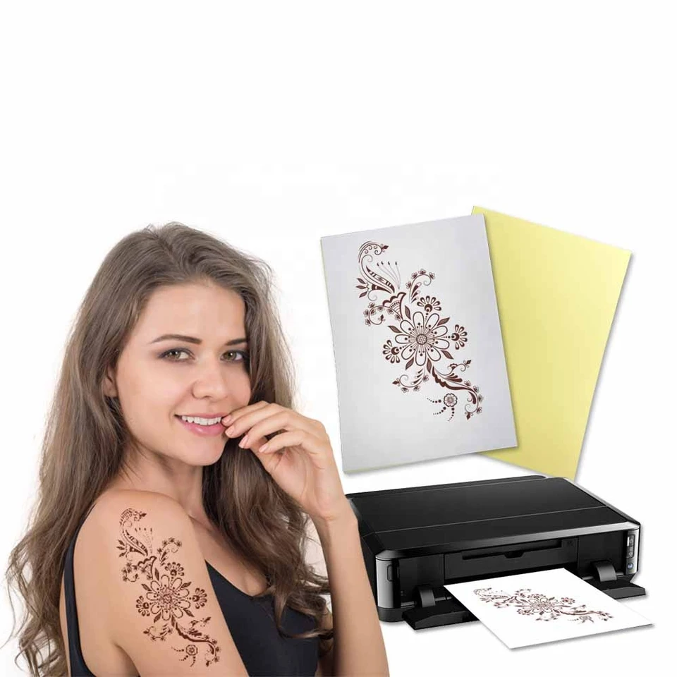 YESION Printable temporary tattoo paper Silver Color for inkjet