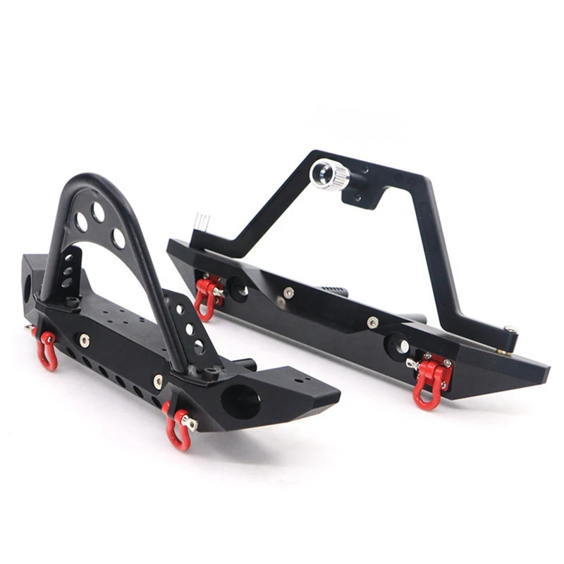 

For 1/10 Simulation Climbing Car Bumper Trx4 Scx10 90046 Metal Front And Rear Anti-Collision Spare Tire Spare Tire Rack