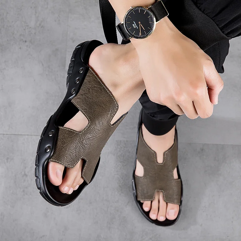 Men Sandal Slippers Summer Sneaker Slippers Slides Soft Eva Casual Beach Shoes Big Size 4849505152