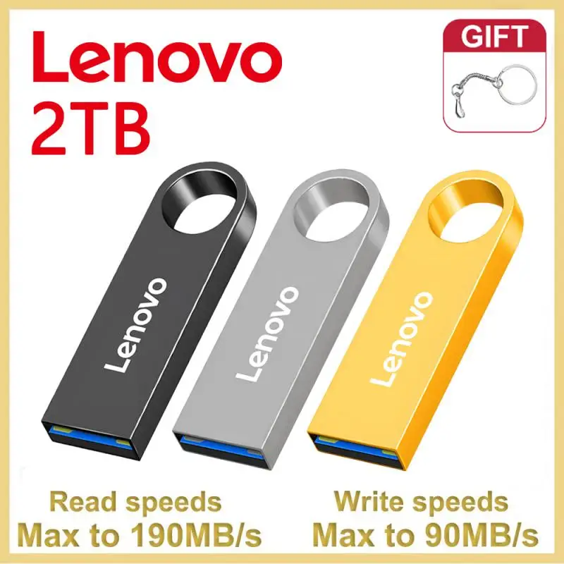 Lenovo 2Tb Usb Flash Drive 128Gb Usb3.0 Pen Drive Impermeabile Pendrive Ad Alta Velocità Flash Disk 1Tb Memoria Usb Per Ps4/Ps5 Freeship