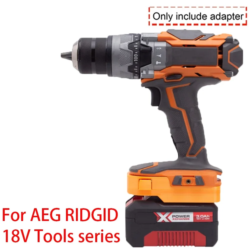 Battery Adapter for Einhell/X-Change/Ozito 18V Li-Ion Battery to AEG RIDGID 18V Li-Ion Battery Converter Power Tool Accessory