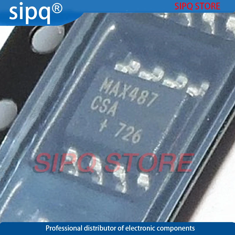 

10PCS/LOT MAX487CSA MAX487 SOP8 Low-Power Slew-Rate-Limited RS-485/RS-422 Transceivers NEW Original