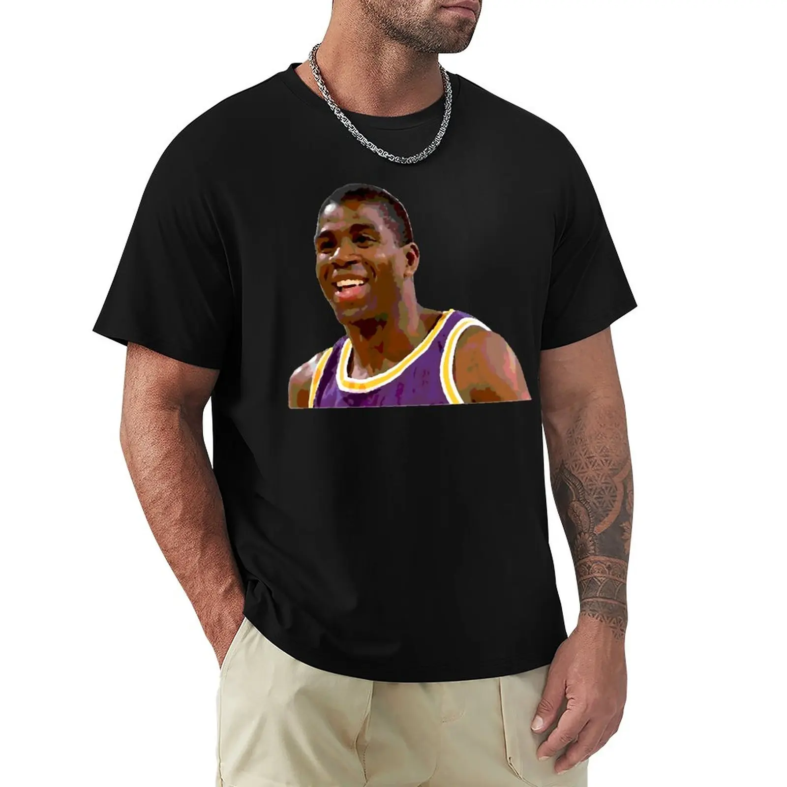 Magics E Johnsoner 2023 Basket Stars (16) T-Shirt Harajuku Move Tees Vendita Calda Aactivity Competition Funny Joke Taglia Usa