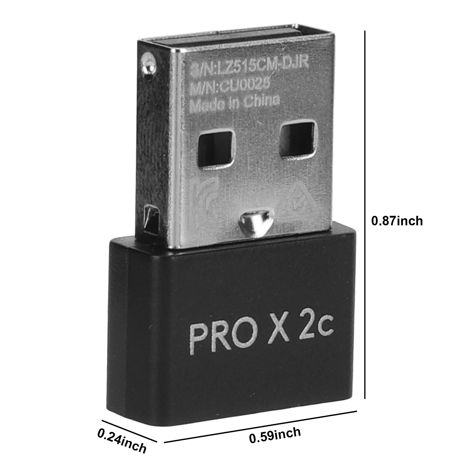 Pro X Superlight 2c 마우스용 USB 동글 마우스 수신기 어댑터 교체품 USB 수신기 경량 8000Hz 지원