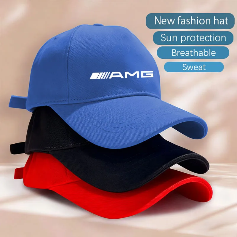 Car Baseball Cap Hip Hop Hat Unisex Style Adjustable Dad Hat For Mercedes Benz Amg W203 W204 W205 W211 W463 W210 Car Accessories