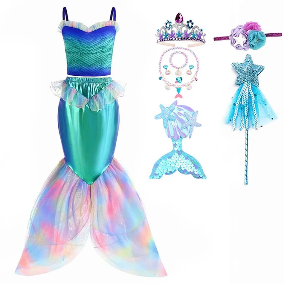 knee length dresses for ladies Rubies Pink Mermaid Girl's Fancy Dress Costume main image 1
