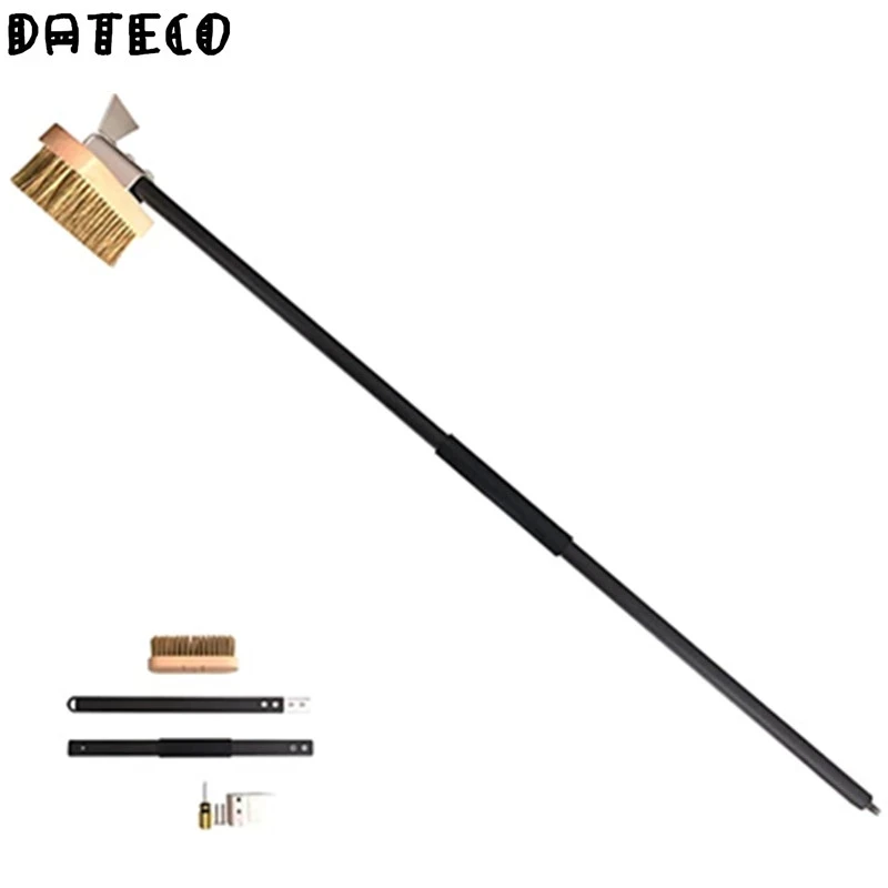 Pizza Oven Brush 32" Copper Wire Aluminum Alloy Handle Household Commercial Pizza Ovens Cleaning Pizza Tools