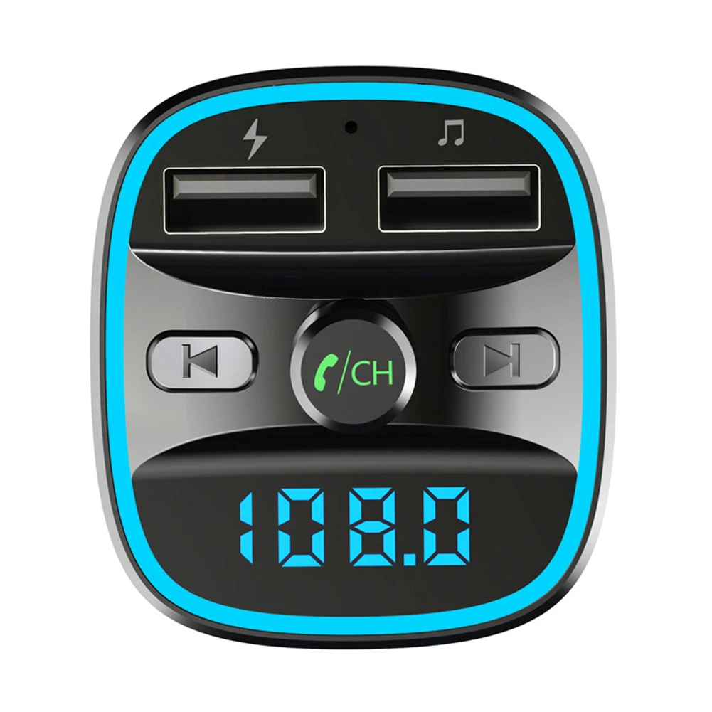 Car FM Transmitter MP3 Player Bluetooth 5.0 Dual USB