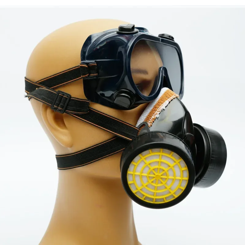 Respirateur demi-masque avec cartouches de charbon actif, adapté aux travaux de peinture