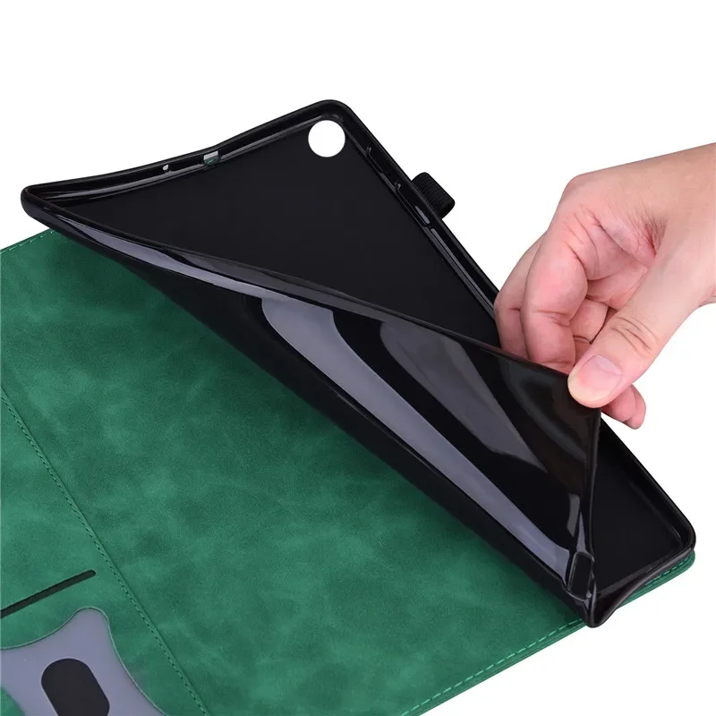3D, Carteira de Gato, Tablet Emboss Case, SM-X510, X516, 10.9