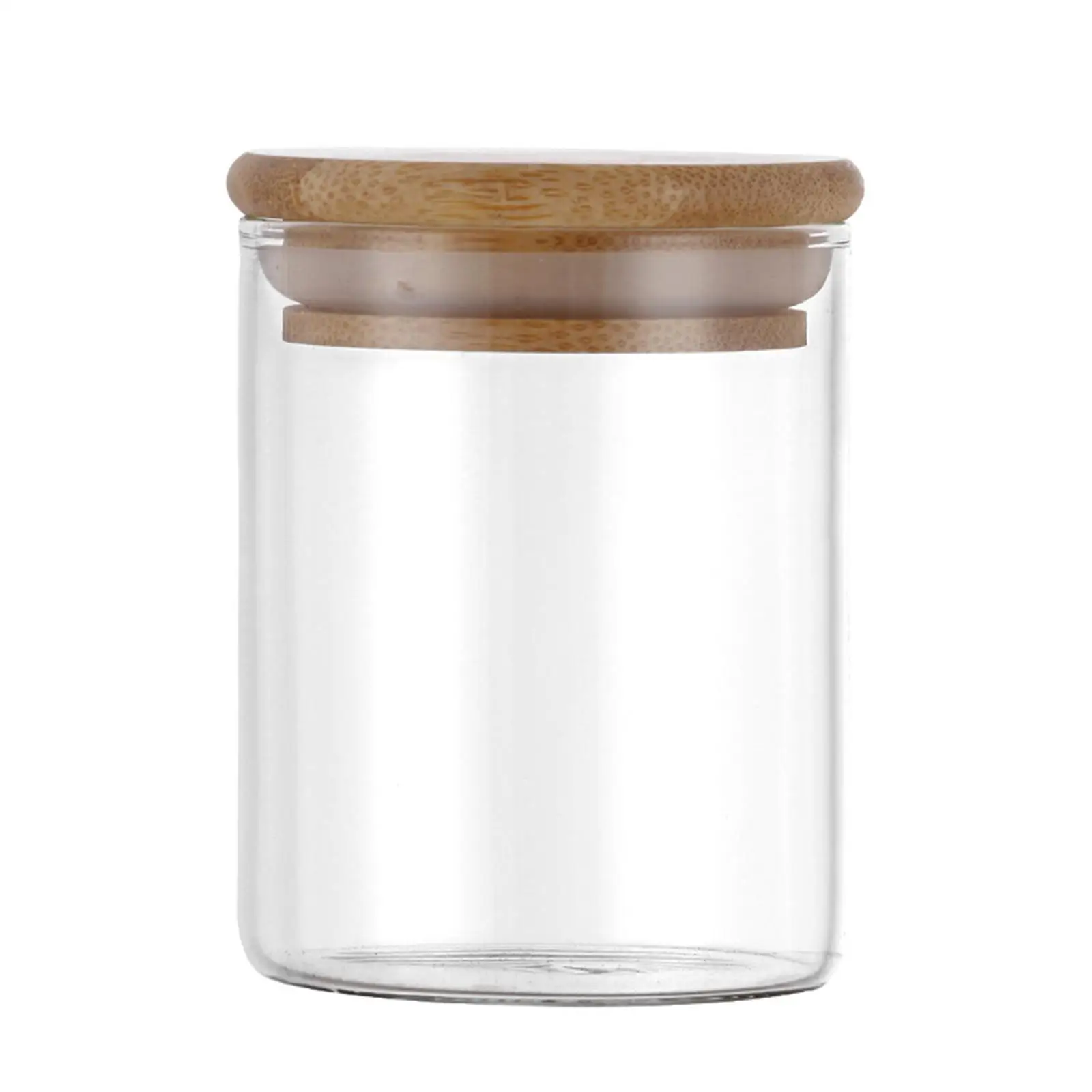 1/2/4/6/8/10/12Pcs Glass Storage Jar with Airtight Lid Food Storage Canisters for Spice Cookie Sugar Candy Kitchen Accessories