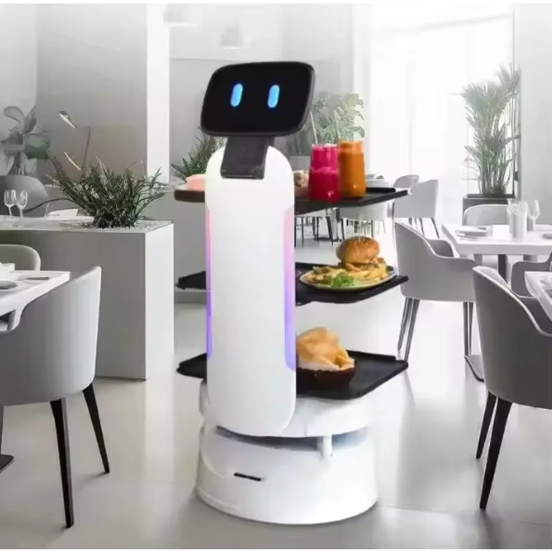 Robot di Consegna Cibo Personalizzato per Hotel e Ristoranti, Robot Intelligente per Self-Service - immagine 2