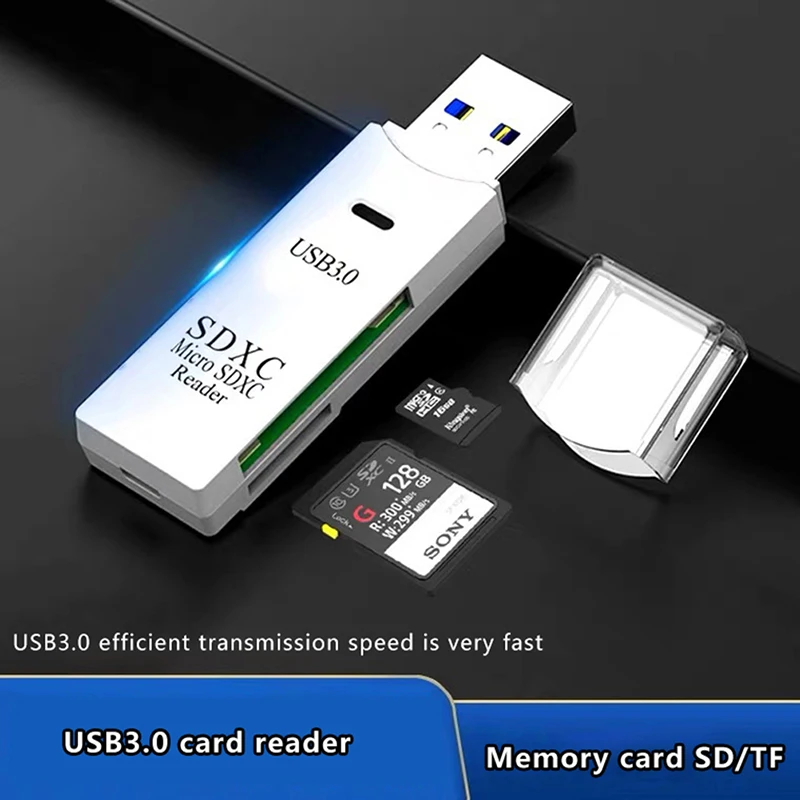 Consulta Hazme asignar 2 In 1 Card Reader Usb 3.0 Memory Reader Micro Tf Sd Card Reader High Speed  Writer Flash Drive - Pc Cleaners - AliExpress