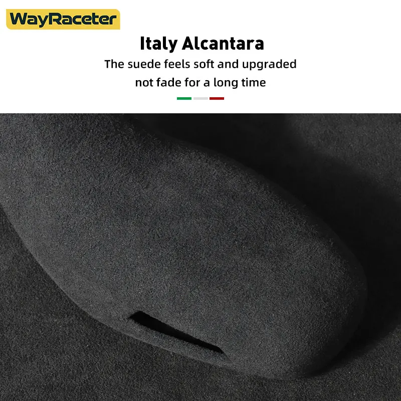 Alcantara 랩 ABS 왼손 운전 자동차 기어 시프트 노브 커버, BMW X1 F48 X2 F39 F45 F46 2020 2021 액세서리