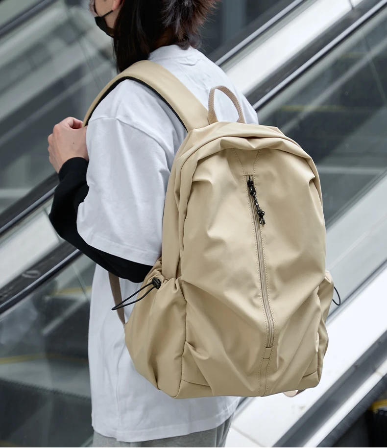 Lightweight 156 Laptop Backpack - Waterproof Oxford Travel Bag for Men  Teens