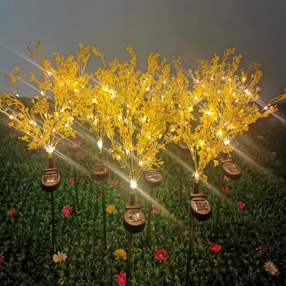 LED Solar Garden Light Canola Flowers Solar Lights Outdoor Waterproof  For Patio Yard Pathway Lawn Holiday Decoration Lamp wooden flowers plant stand indoor patio window wedding plant stand backdrop nordic estantes para plantas balcony furniture