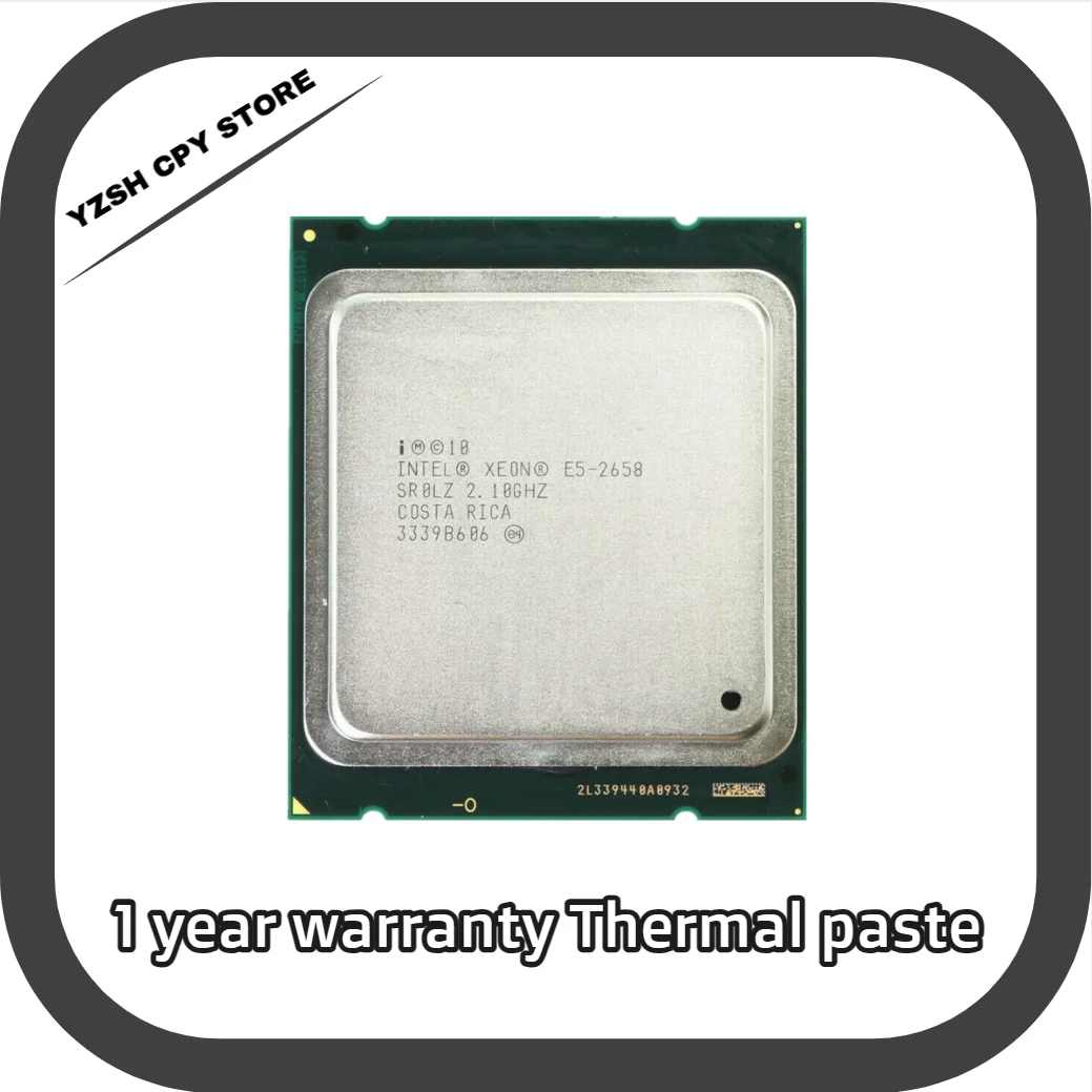 

Intel Xeon E5 2658 Processor 2.1GHZ 8-Core 20MB LGA 2011 95W CPU