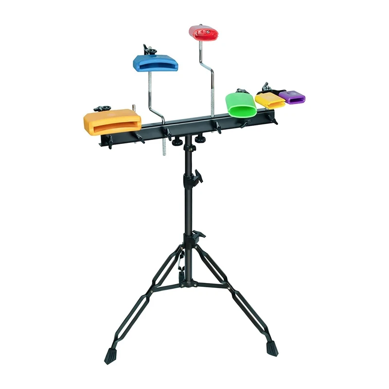 Jam Block Musical Percussion Instrument Latin Drum Instrument Dual Mounted Bell For Percussion Musical