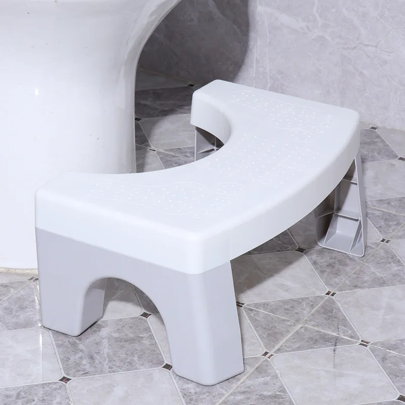Plastic Step Stool Home Poop Stool Non-slip Toilet Seat Stool Portable Squat Home Adult Constipation Bathroom Step Bathroom Accessories