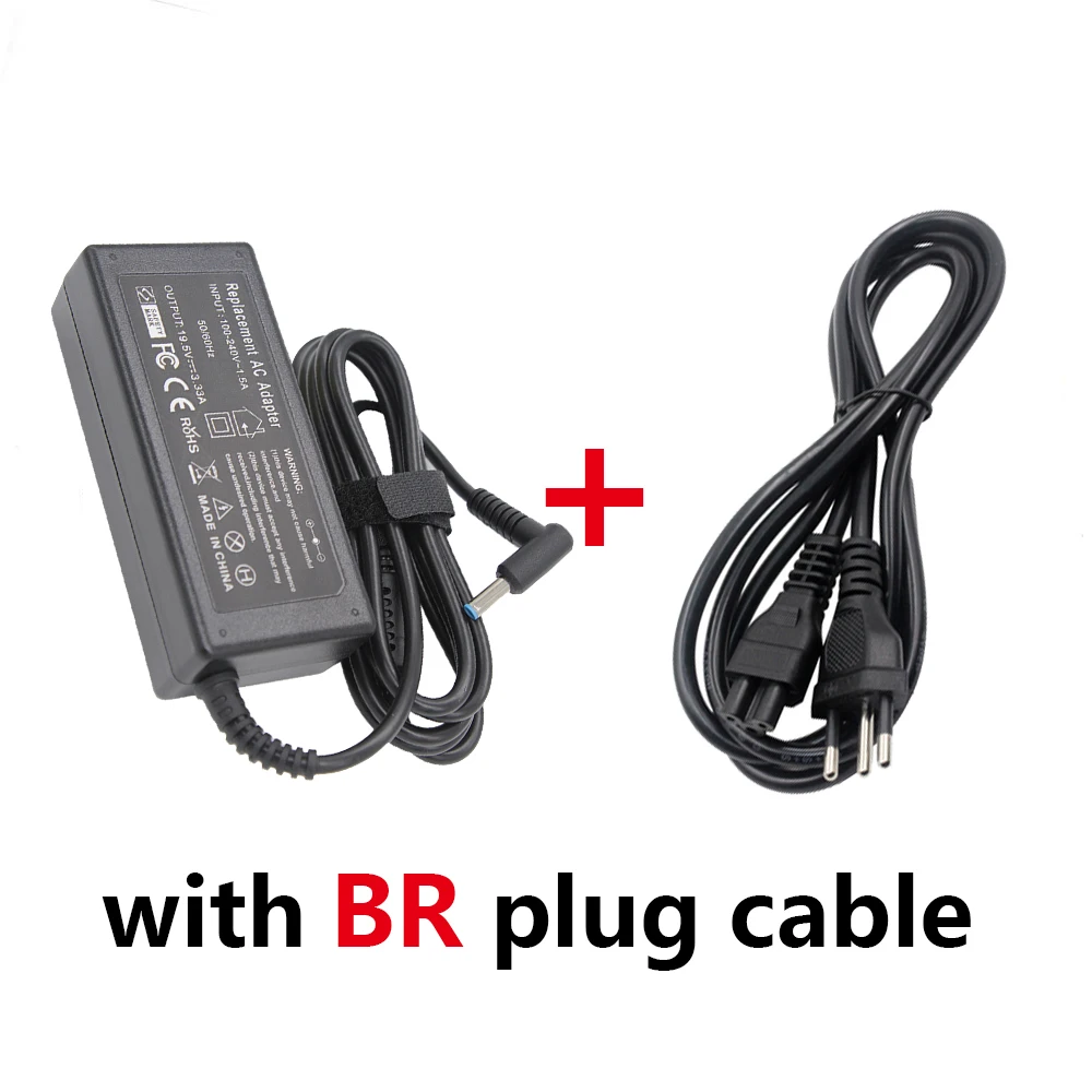65W Slim Laptop Charger Adapter, 19.5V 3.33A, 4.5*3.0mm Connector