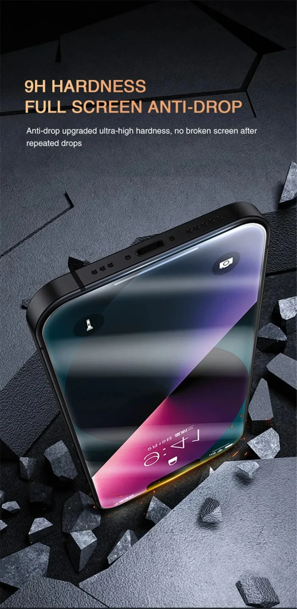 NNBILI 5Pcs Privacy Screen Protector for IPhone 14 11 12 13 15 16 Pro Max 12 13 Mini 14 15 16 Plus Anti-spy Tempered Glass S040c39e3bea546cdb66b25d3c14fa916Q
