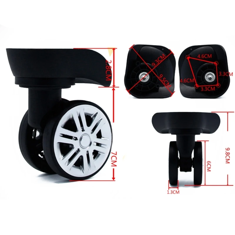 Luaggage Replacement Wheel A09 Wheel Repair Kits Left & Right Swivel Convenient Trolley Case Luggage Caster