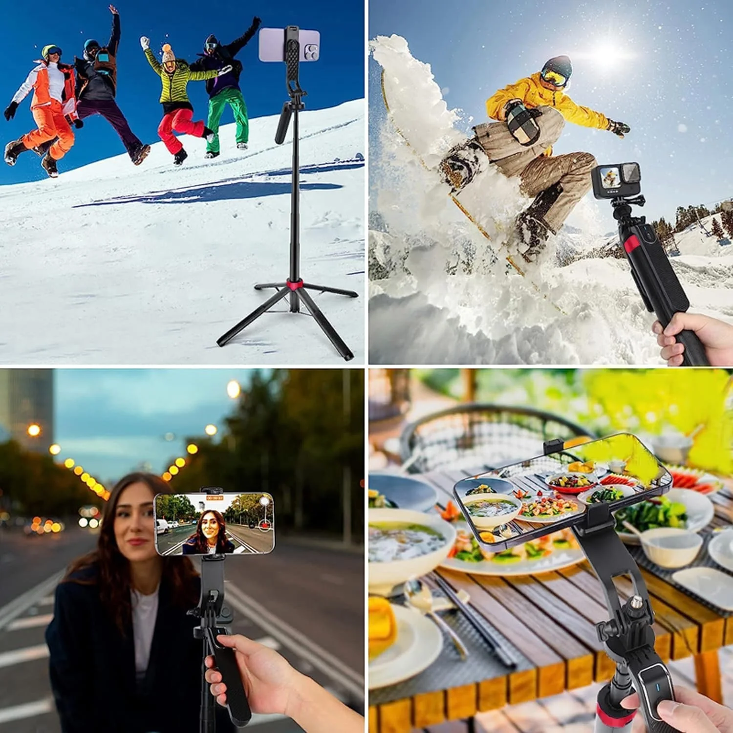 Enhanced Tripod with Wireless Remote - Portable Adjustable Stand for Live Streaming and Vlogging