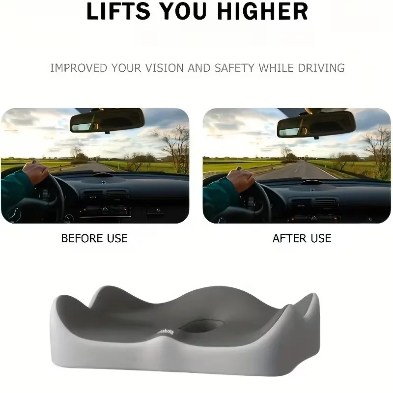 인체공학적 메모리폼 시트쿠션 자동차 및 사무실 의자용 꼬리뼈 지지대 세탁 가능 부드러운 충전재 내구성 있는 패브릭 커버로 편안함 제공